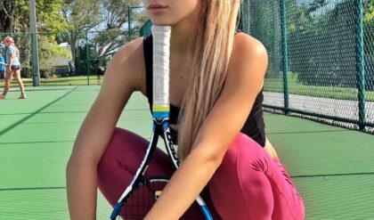Angelina Dimova: The 19-Year-Old Ukrainian Tennis Star Known for Her Unique Two-Piece Outfits