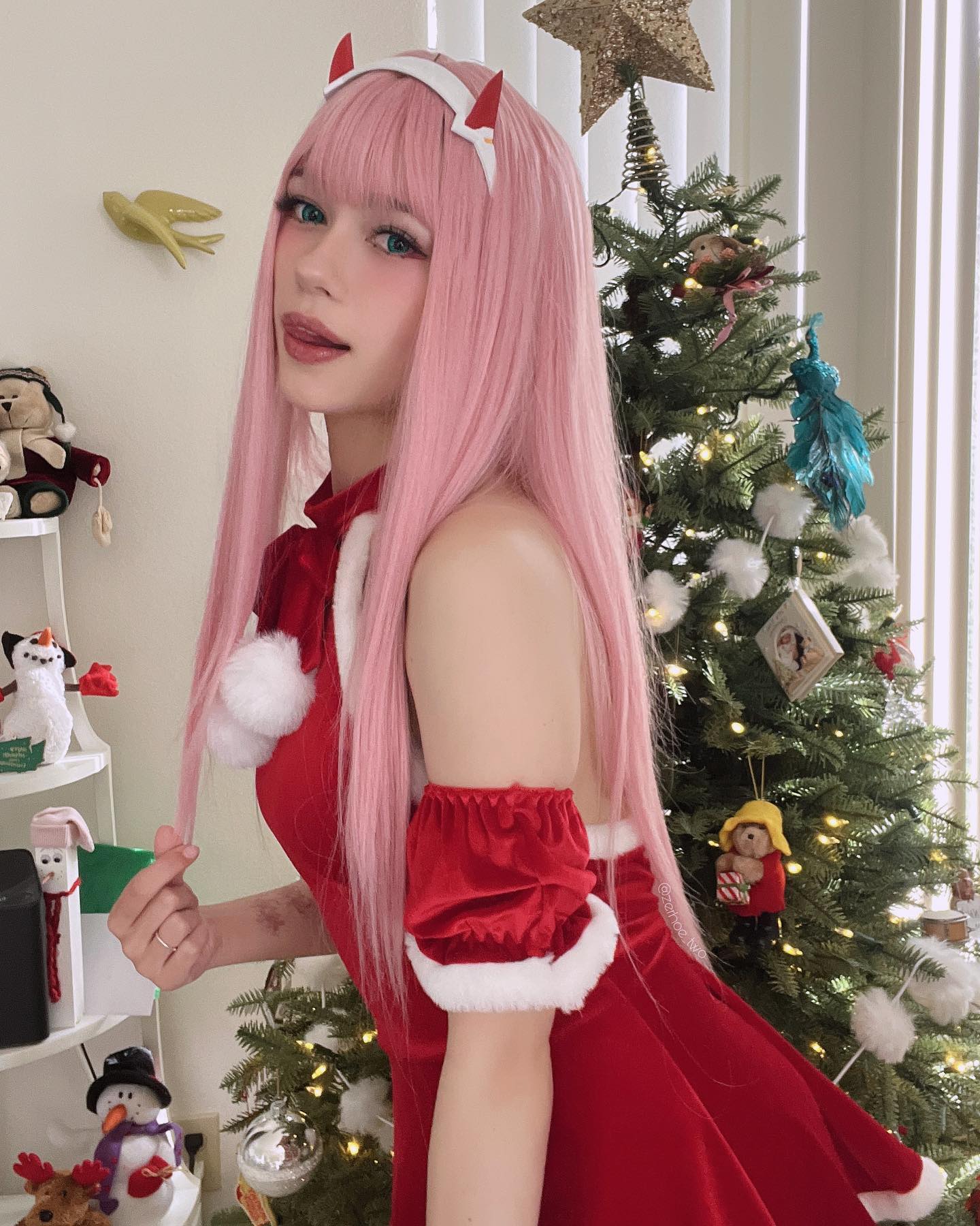 Beautiful Girls Show Off Their Santa Outfits to Celebrate Christmas 2024